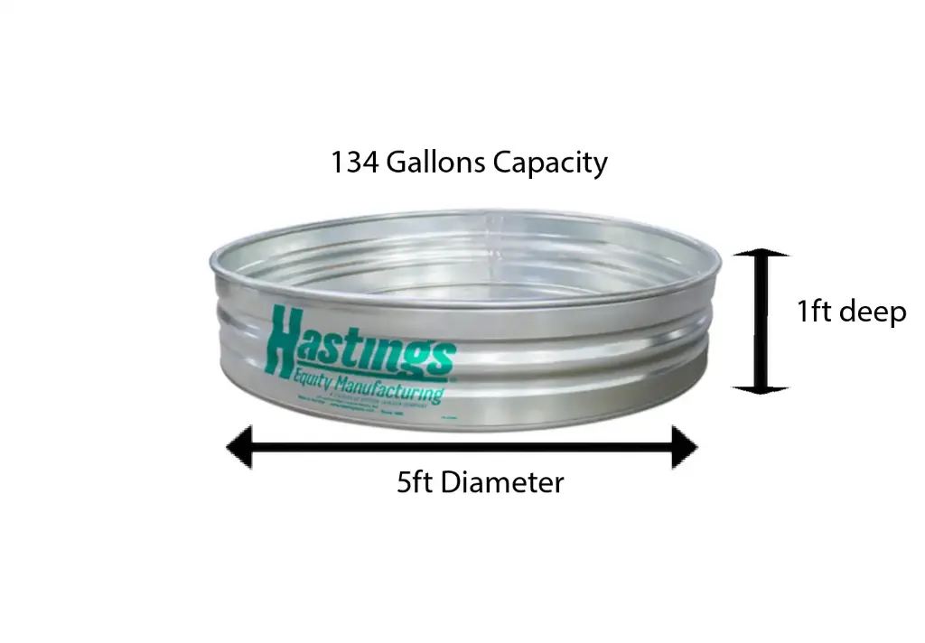 1' Deep 5' Round Stock Tank (Scratch & Dent)
