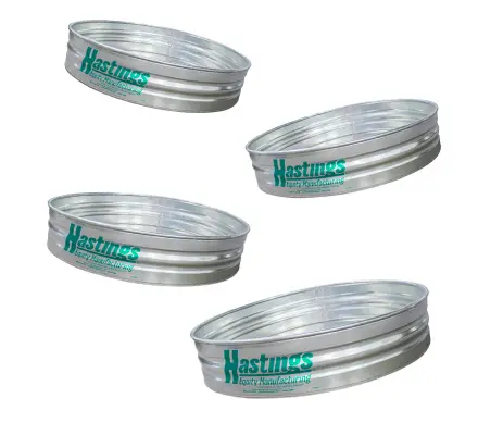 1' Deep Galvanized Round Stock Tanks