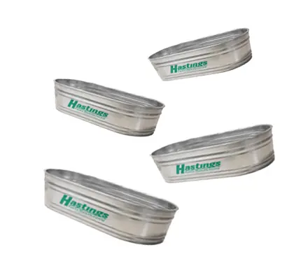 ​2' Deep 2' Wide Galvanized Round End Stock Tanks (stcopy)